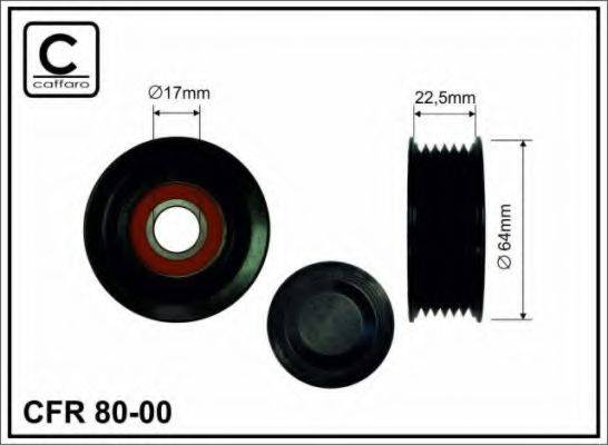 Паразитний / провідний ролик, полікліновий ремінь 80-00 CAFFARO
