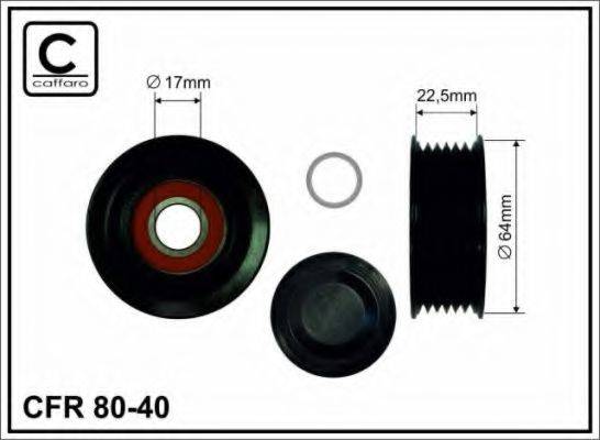 Паразитний / провідний ролик, полікліновий ремінь 80-40 CAFFARO