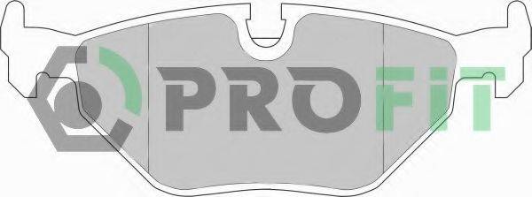 Комплект гальмівних колодок, дискове гальмо 5000-0578 PROFIT