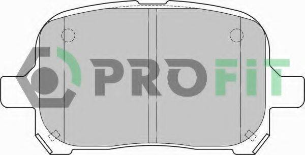 Комплект гальмівних колодок, дискове гальмо 5000-1437 PROFIT