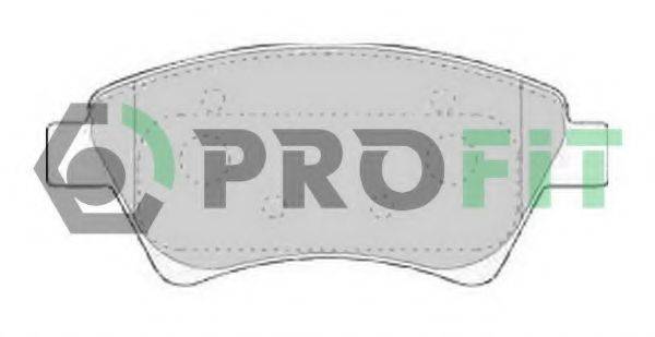 Комплект гальмівних колодок, дискове гальмо 5000-1544 PROFIT
