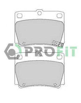 Комплект гальмівних колодок, дискове гальмо 5000-1570 PROFIT