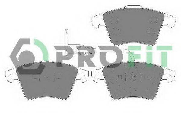 Комплект гальмівних колодок, дискове гальмо 5000-1642 PROFIT