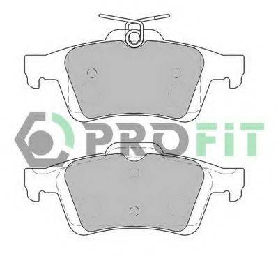 Комплект гальмівних колодок, дискове гальмо 5000-1931 PROFIT