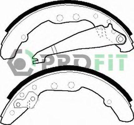 Комплект гальмівних колодок 5001-0409 PROFIT