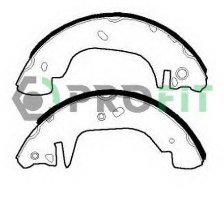 Комплект гальмівних колодок 5001-0542 PROFIT