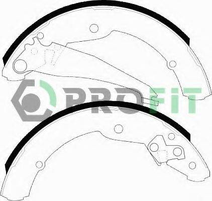 Комплект гальмівних колодок 5001-0549 PROFIT