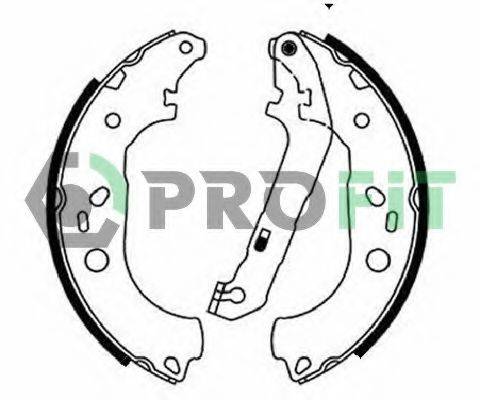 Комплект гальмівних колодок 5001-0687 PROFIT