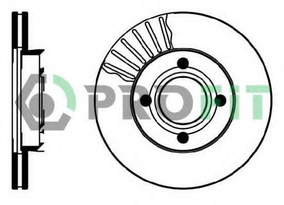 гальмівний диск 5010-0193 PROFIT