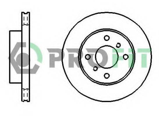 гальмівний диск 5010-0260 PROFIT