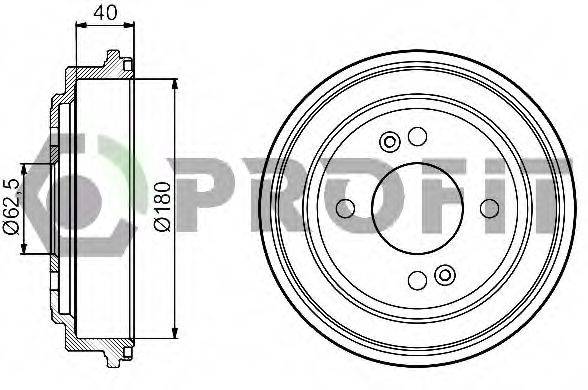 Гальмівний барабан 5020-0042 PROFIT