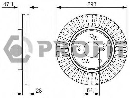 гальмівний диск 5010-1820 PROFIT