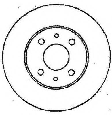 гальмівний диск 561387JC JURID