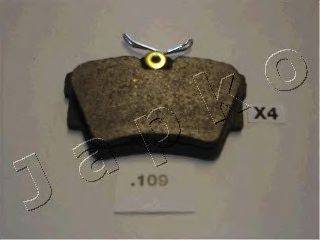 Комплект гальмівних колодок, дискове гальмо 51109 JAPKO