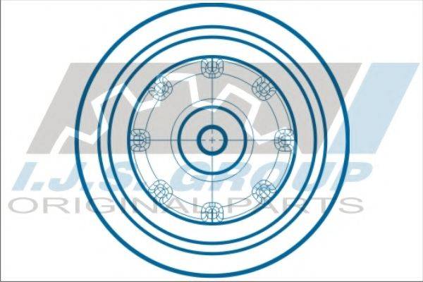 Комплект ремінних шківів, колінчастий вал. 17-1140KIT IJS GROUP