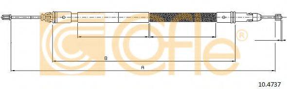 Трос, стоянкова гальмівна система 10.4737 COFLE