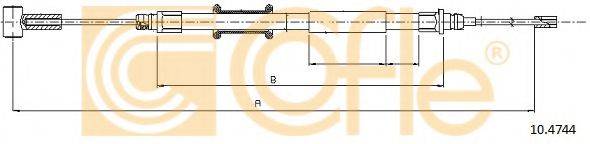 Трос, стоянкова гальмівна система 10.4744 COFLE