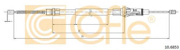 Трос, стоянкова гальмівна система 10.6853 COFLE