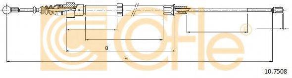 Трос, стоянкова гальмівна система 10.7508 COFLE