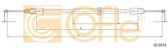Трос, стоянкова гальмівна система 10.9515 COFLE
