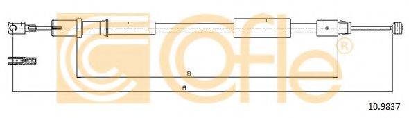 Трос, стоянкова гальмівна система 10.9837 COFLE