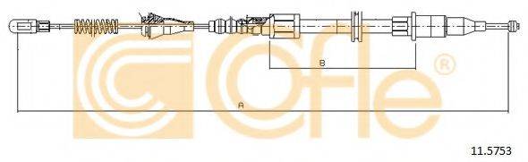 Трос, стоянкова гальмівна система 11.5753 COFLE