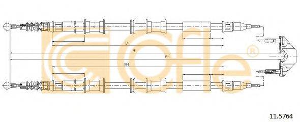 Трос, стоянкова гальмівна система 11.5764 COFLE