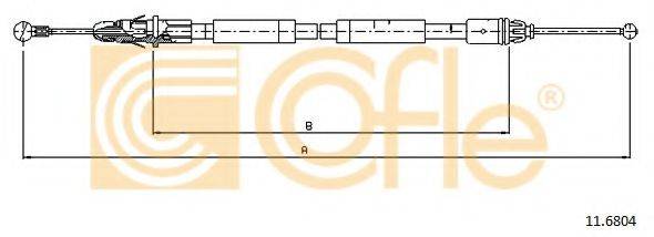 Трос, стоянкова гальмівна система 11.6804 COFLE