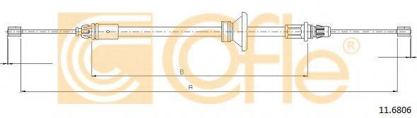Трос, стоянкова гальмівна система 11.6806 COFLE