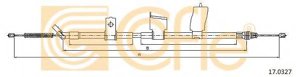 Трос, стоянкова гальмівна система 17.0327 COFLE