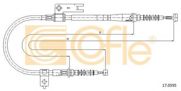 Трос, стоянкова гальмівна система 17.0595 COFLE