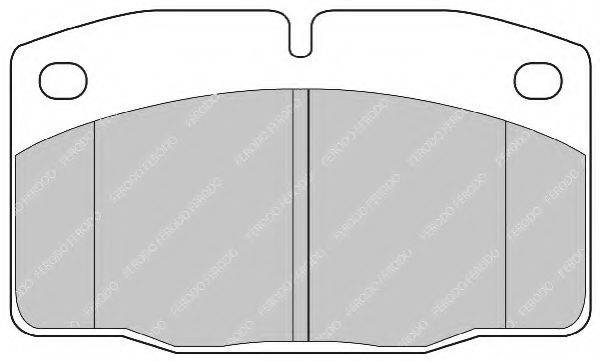 Комплект гальмівних колодок, дискове гальмо FDB173 FERODO
