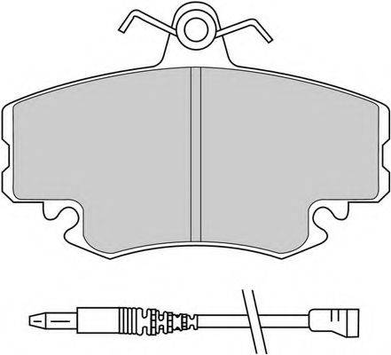 Комплект гальмівних колодок, дискове гальмо FDB845 FERODO