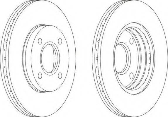 гальмівний диск DDF1072 FERODO