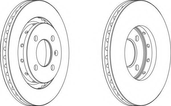 гальмівний диск DDF1365 FERODO