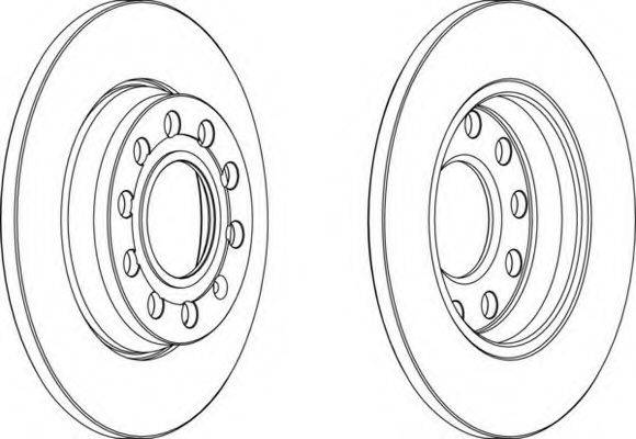 гальмівний диск DDF1425C FERODO