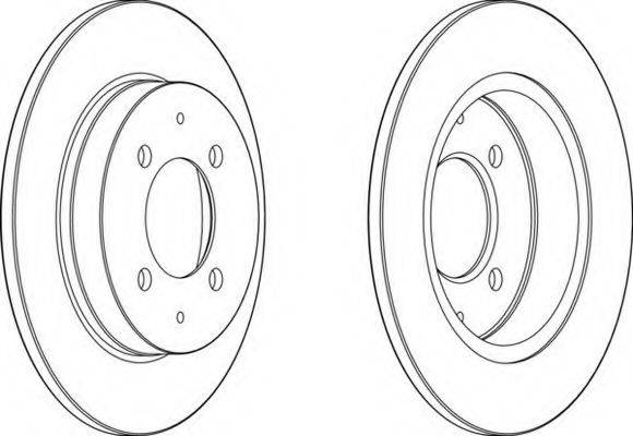 гальмівний диск DDF1622C FERODO
