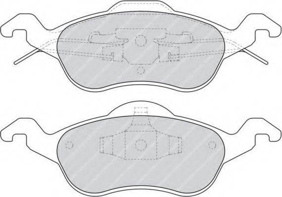 Комплект гальмівних колодок, дискове гальмо