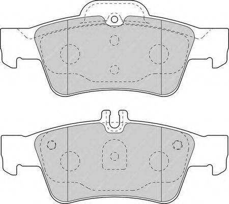 Комплект гальмівних колодок, дискове гальмо