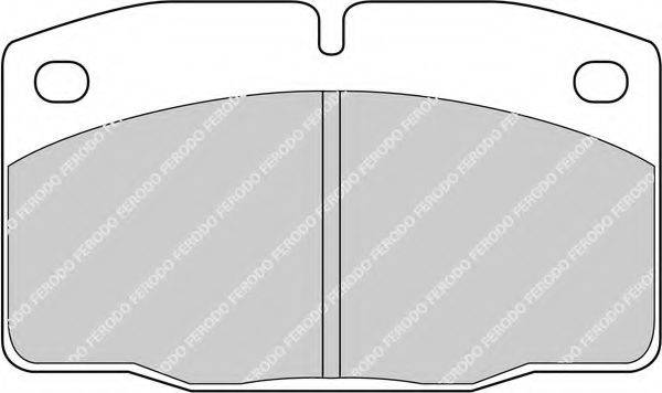 Комплект гальмівних колодок, дискове гальмо FDB173 FERODO