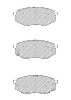 Комплект гальмівних колодок, дискове гальмо