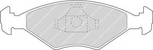 Комплект гальмівних колодок, дискове гальмо