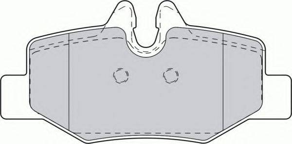 Комплект гальмівних колодок, дискове гальмо