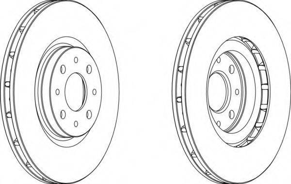 гальмівний диск DDF1122 FERODO