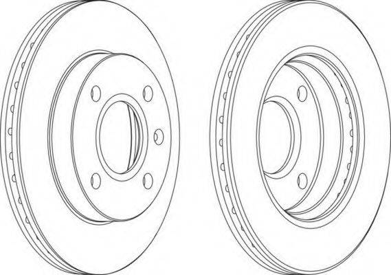 гальмівний диск DDF766 FERODO