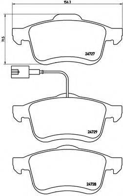Комплект гальмівних колодок, дискове гальмо P 23 130 BREMBO