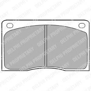 Комплект гальмівних колодок, дискове гальмо LP132 DELPHI