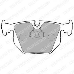Комплект гальмівних колодок, дискове гальмо LP1803 DELPHI