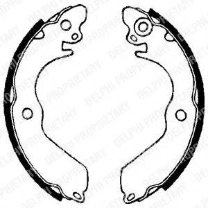 Комплект гальмівних колодок LS1649 DELPHI