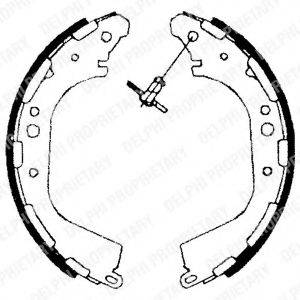 Комплект гальмівних колодок LS1709 DELPHI